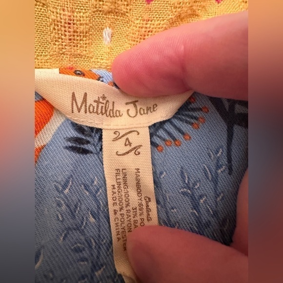 Matilda Jane Girls Yellow Going Easy Jacket Sz 4 - Picture 6 of 10